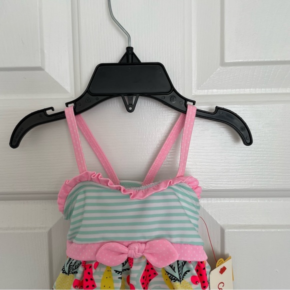 Cat & Jack Baby NWT Fruit And Stripe 1 Piece  Infant Swimsuit  3-6 Months - Picture 5 of 6